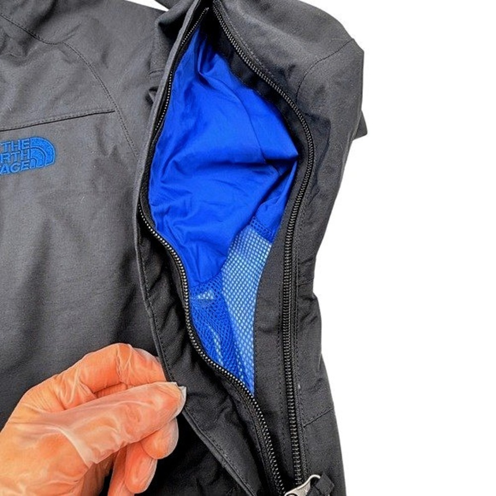 The North Face HyVent Terrain Vista 3L Pro Rain Jacket Men's Medium Black Blue - Picture 11 of 16